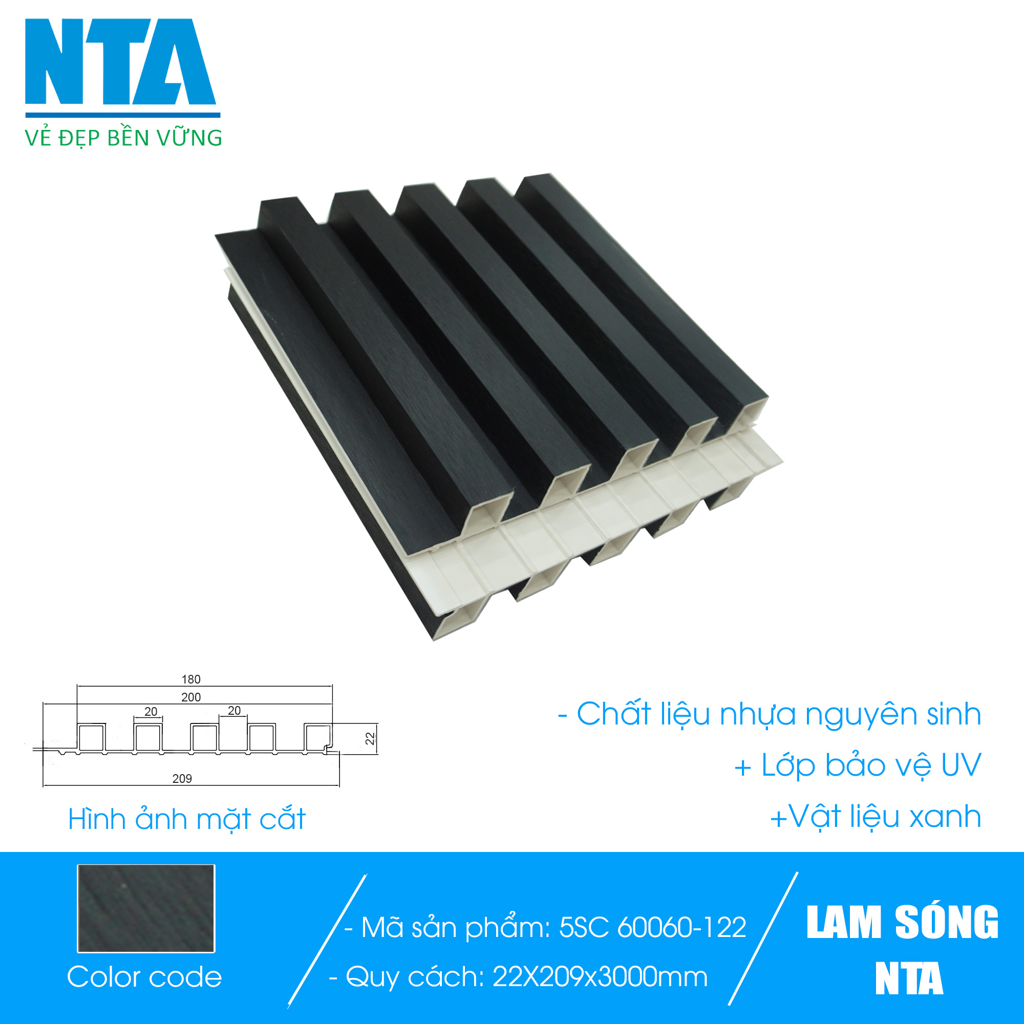 Lam 5 sóng cao NTA 60060-122