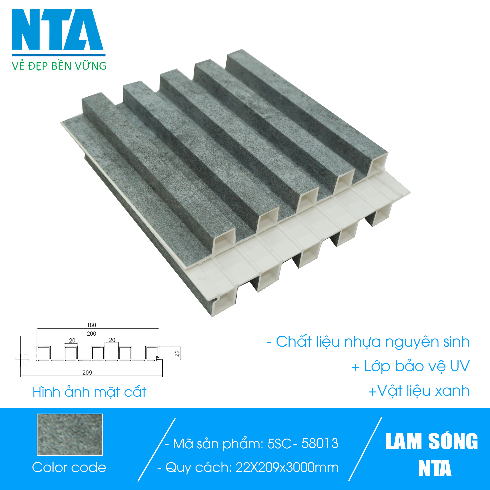 Lam 5 sóng cao NTA 58013