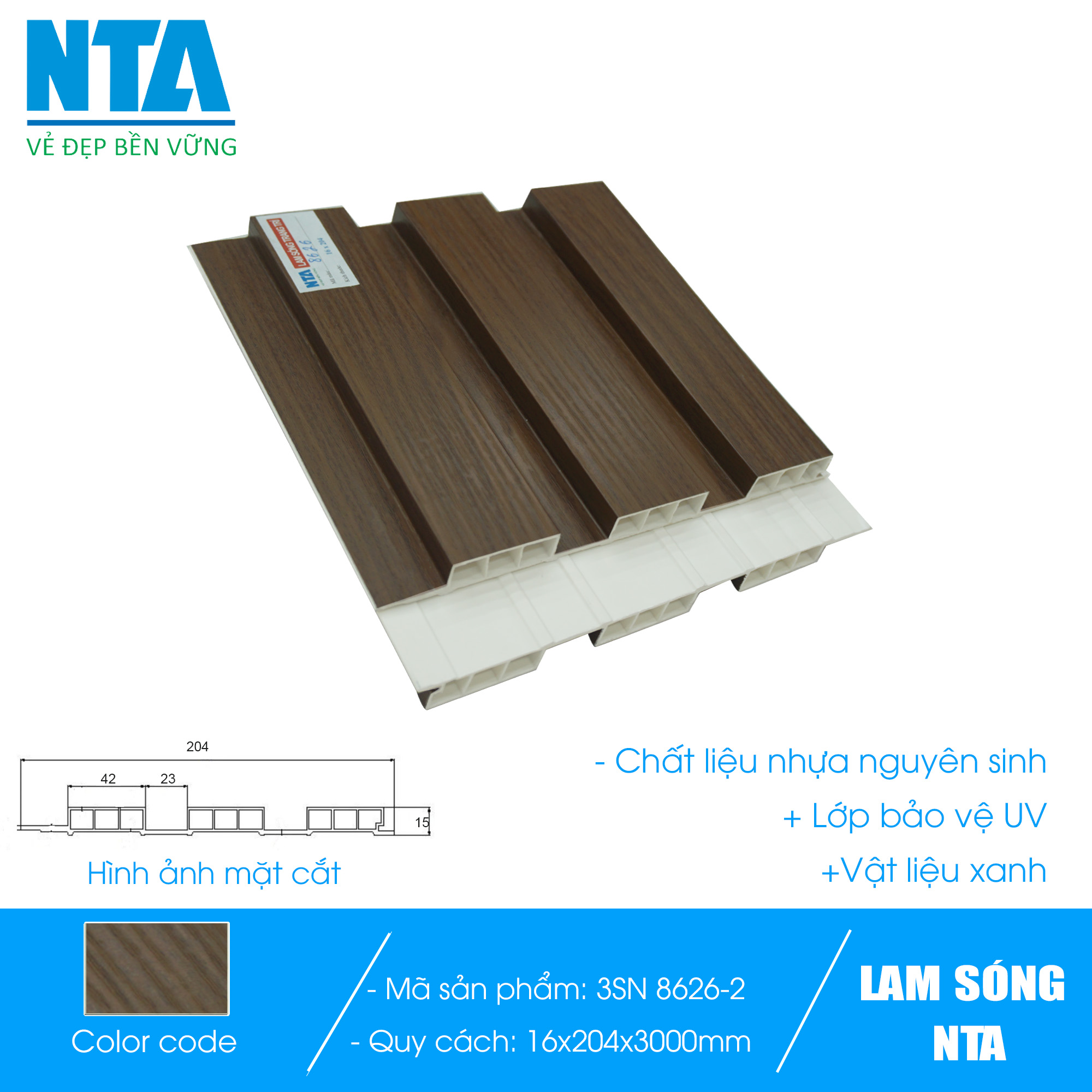 Lam 3 sóng nhỏ NTA 8626-2