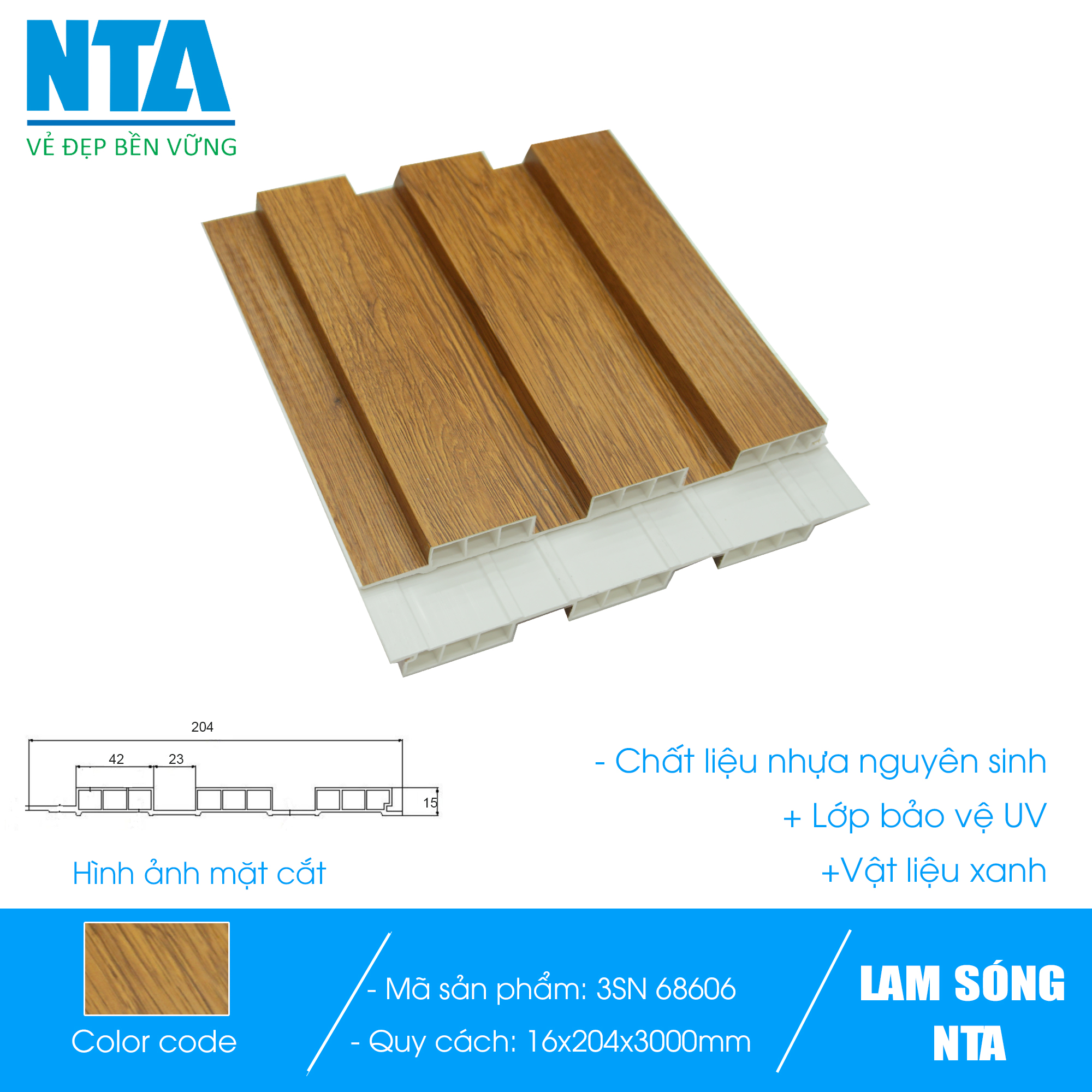 Lam 3 sóng nhỏ NTA-68606