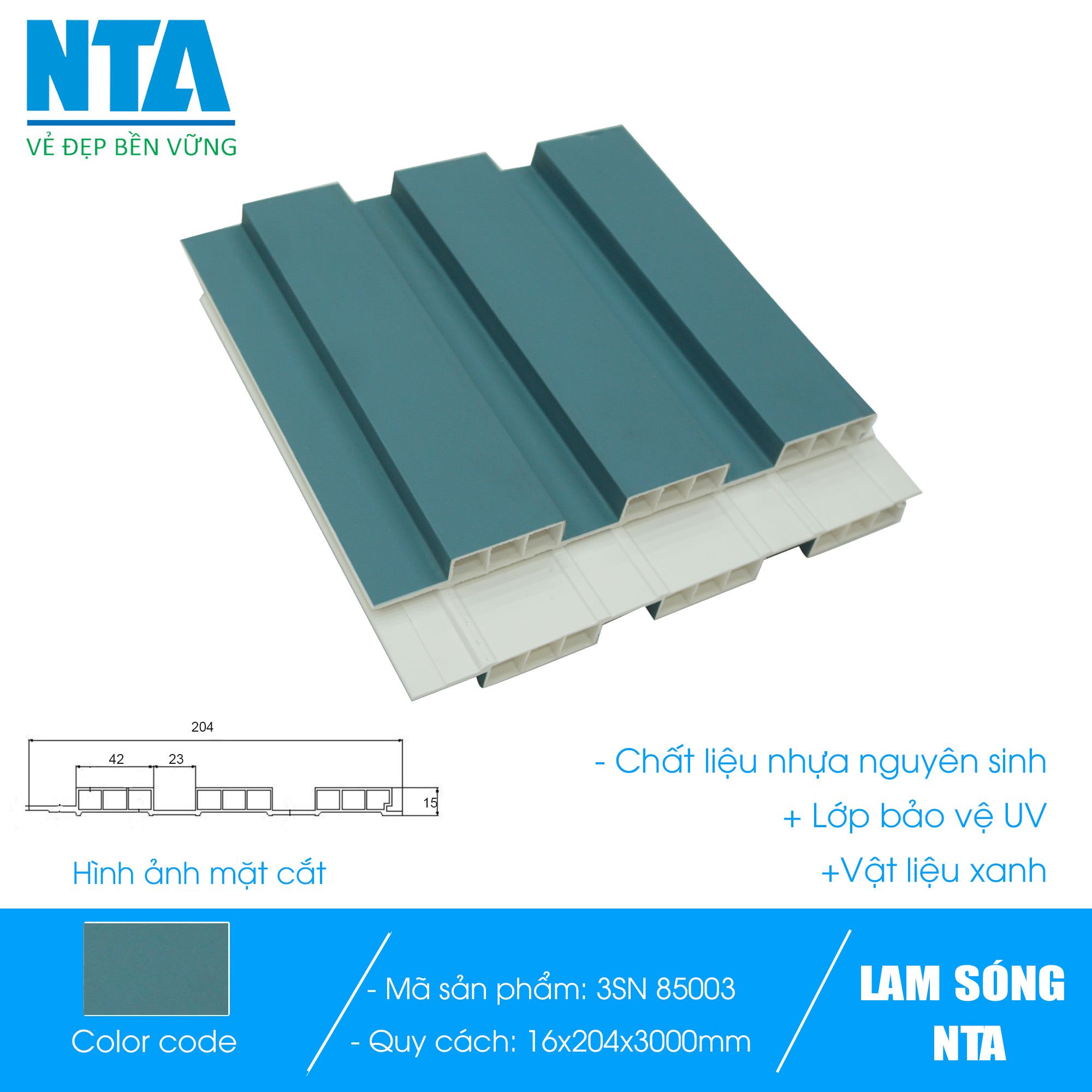 Lam 3 sóng nhỏ NTA 85003