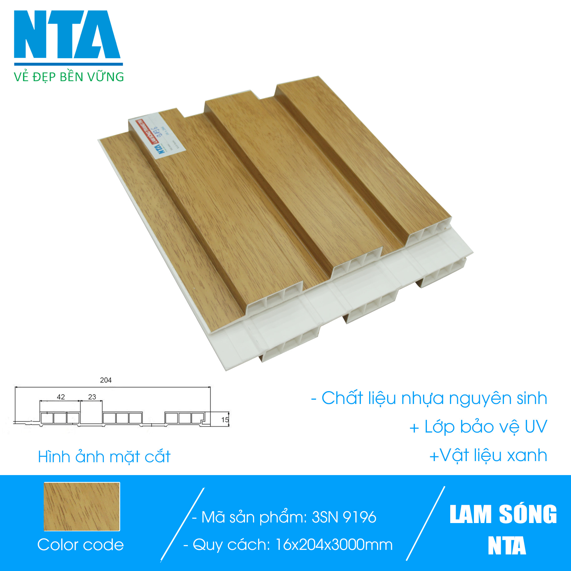 Lam 3 sóng nhỏ NTA-9196