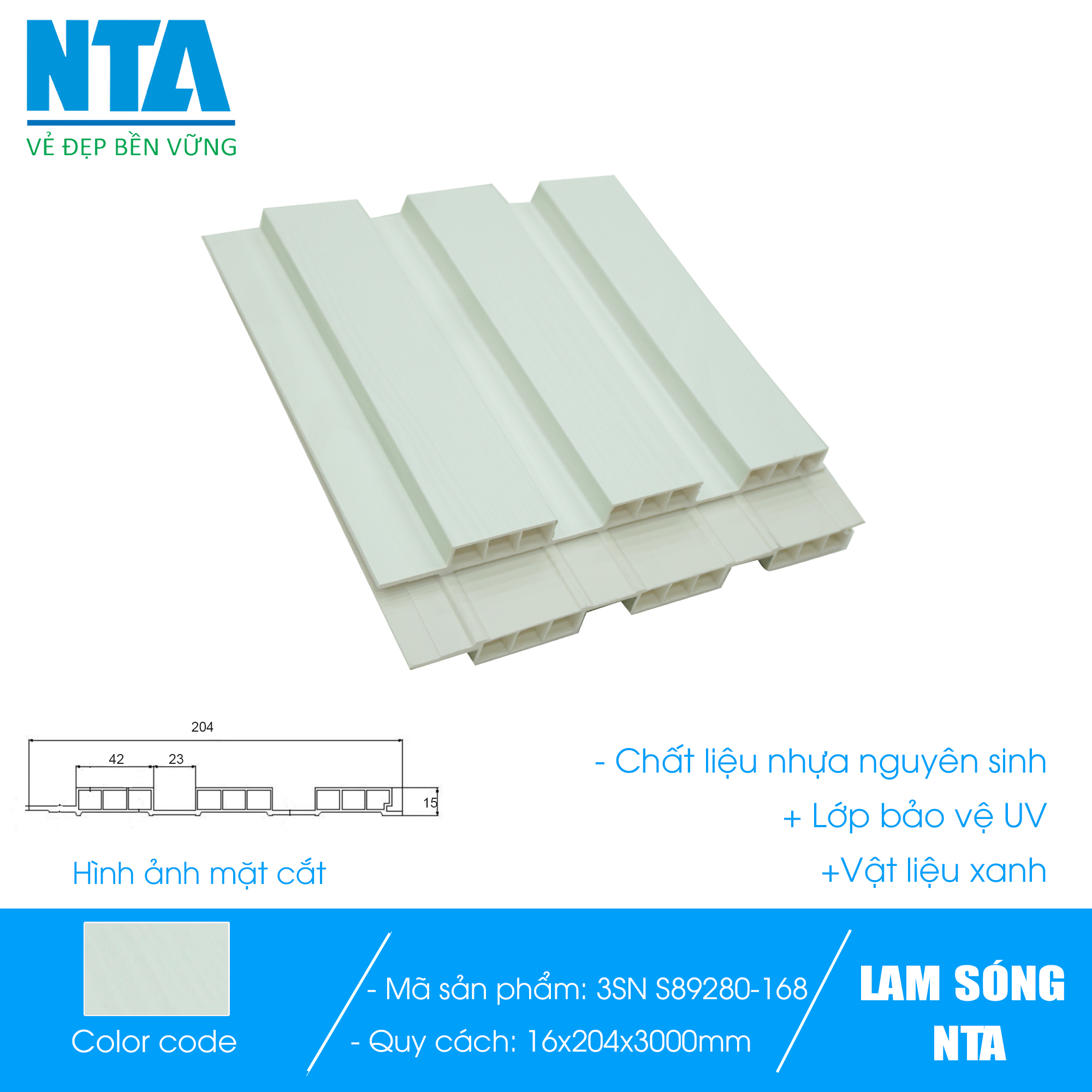 Lam 3 sóng nhỏ NTA-S89280-168