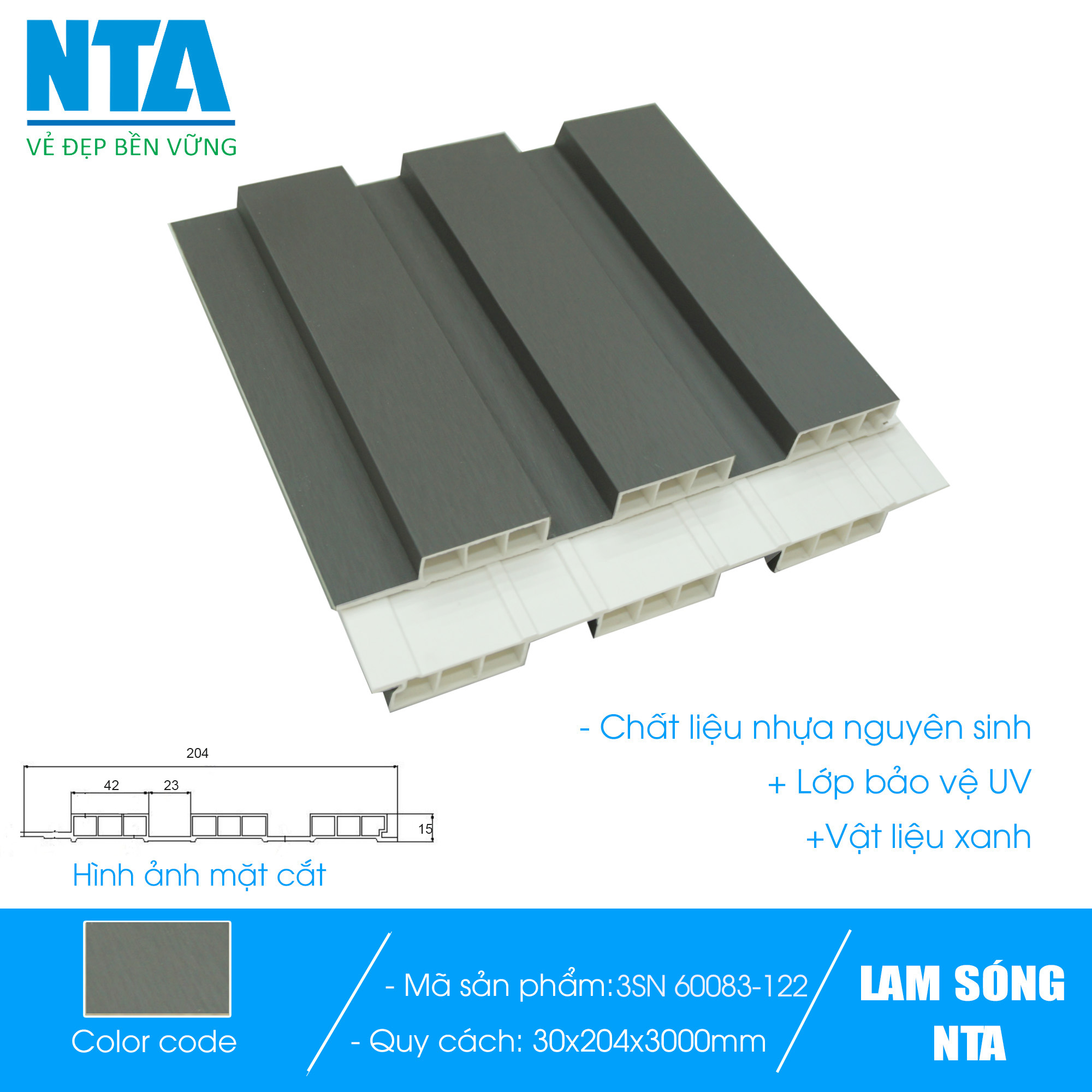 Lam 3 sóng nhỏ NTA-60083-122