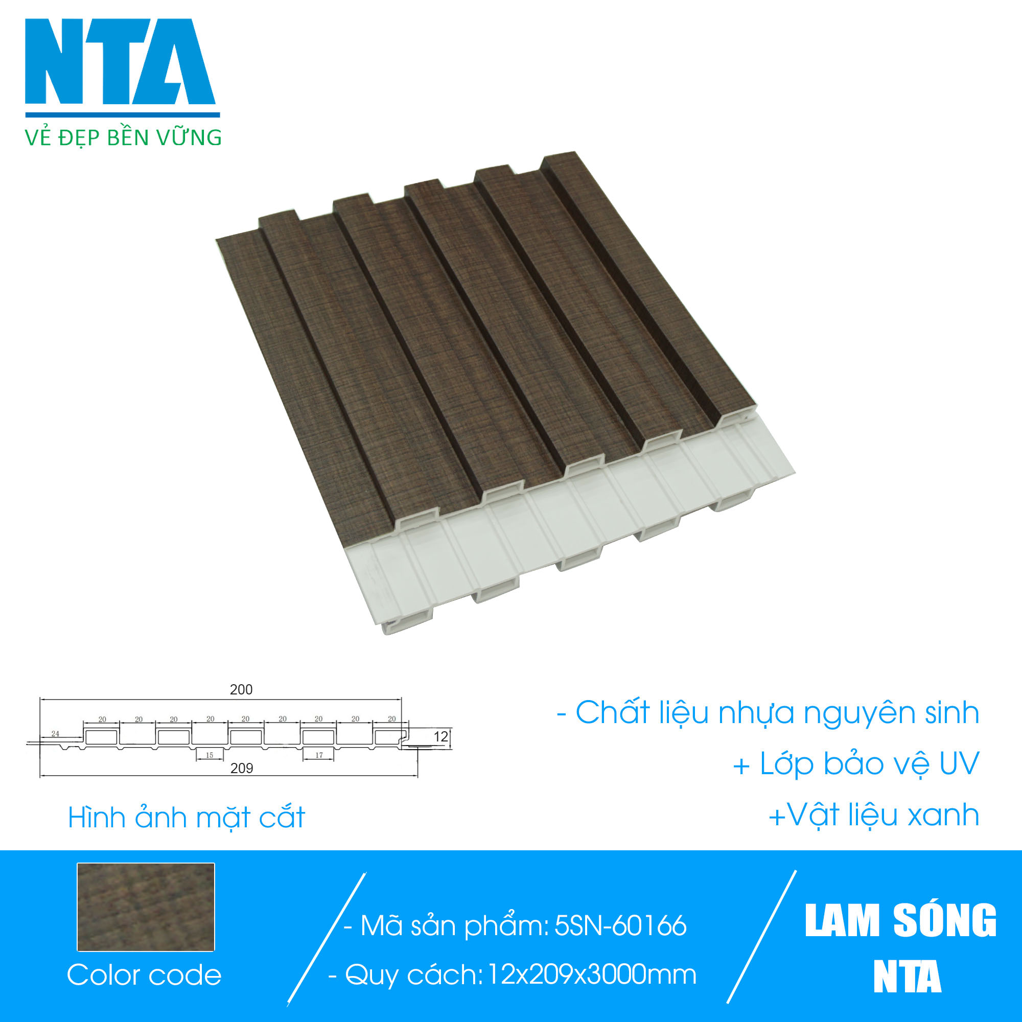 Lam 5 sóng nhỏ NTA 60166