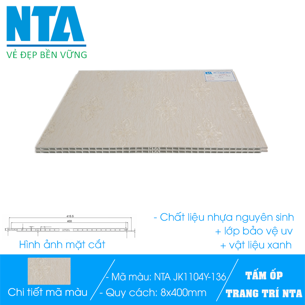 Tấm ốp trang trí cao cấp NTA JK1104Y-136