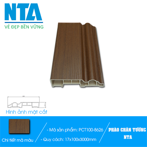 Phào chân tường 100 NTA -8626