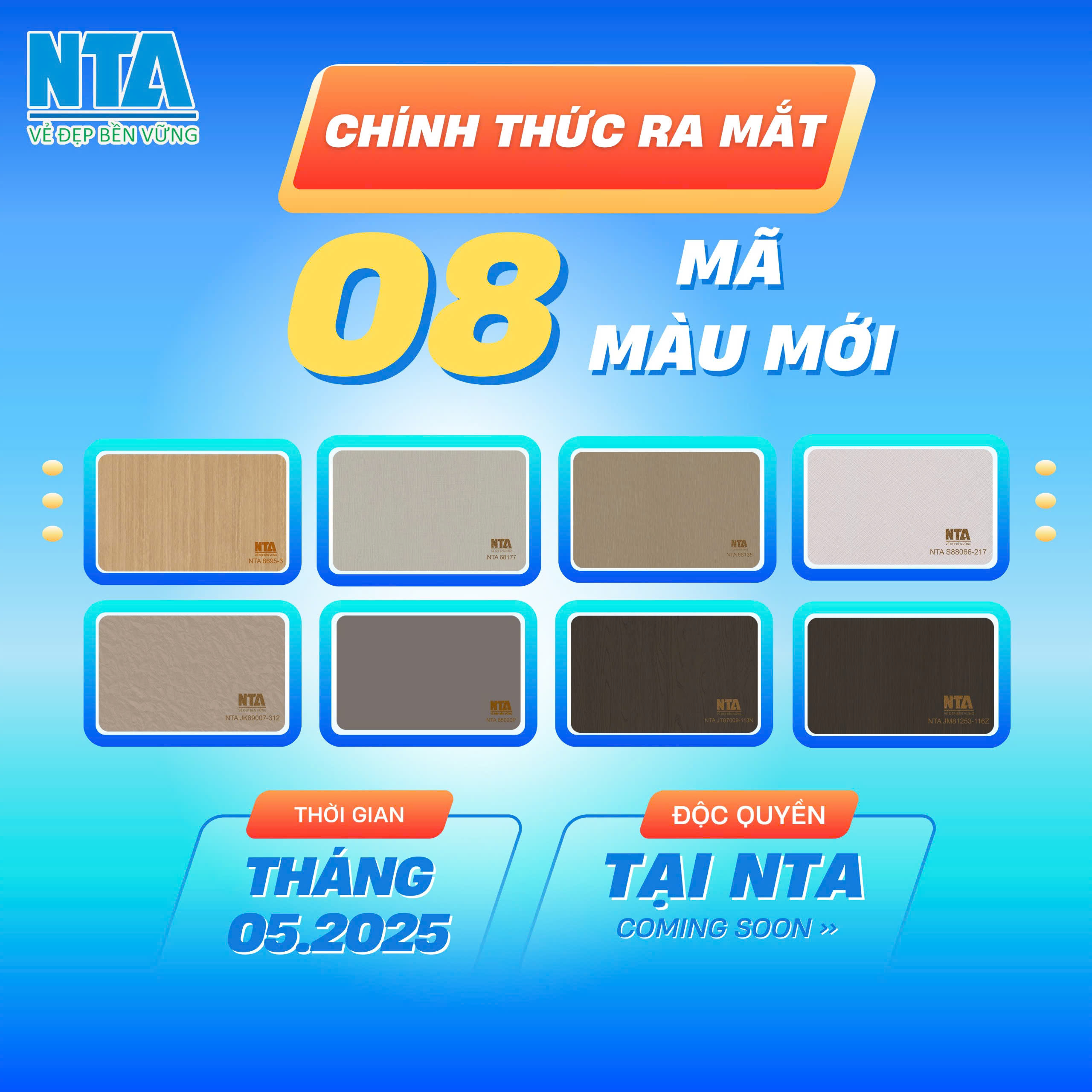 NTA ra mắt bộ sưu tập 8 mã màu mới độc quyền đón đầu xu hướng  2025