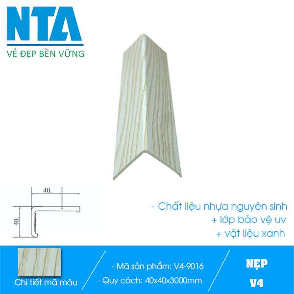 Nẹp trang trí V4 NTA- 9016