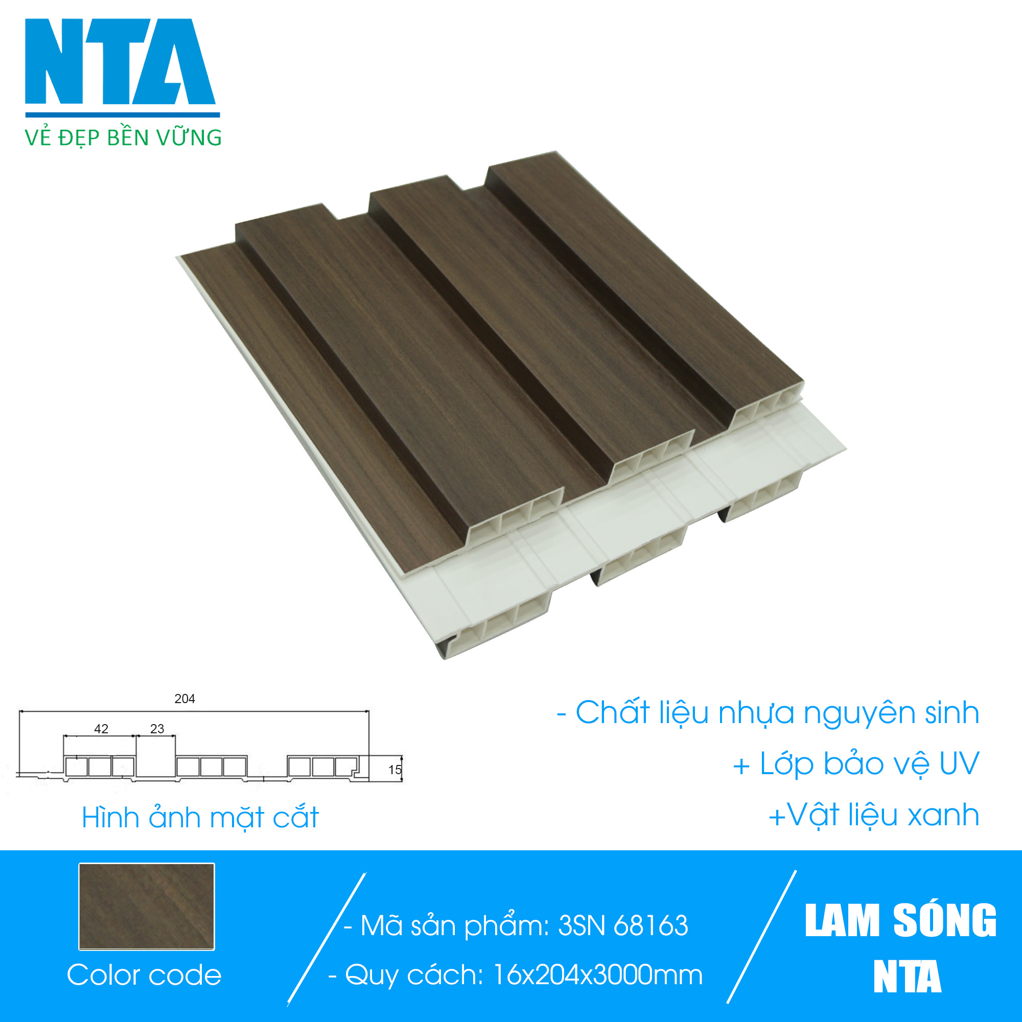 Lam 3 sóng nhỏ NTA-68163