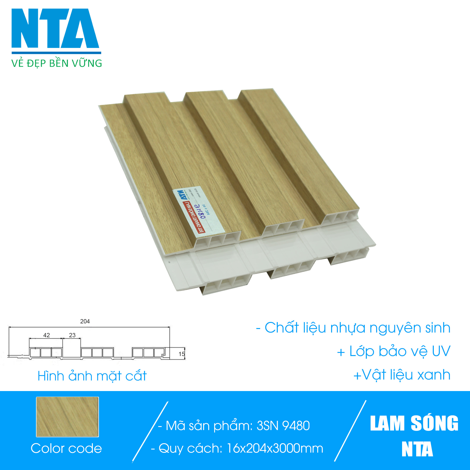 Lam 3 sóng nhỏ NTA-9480