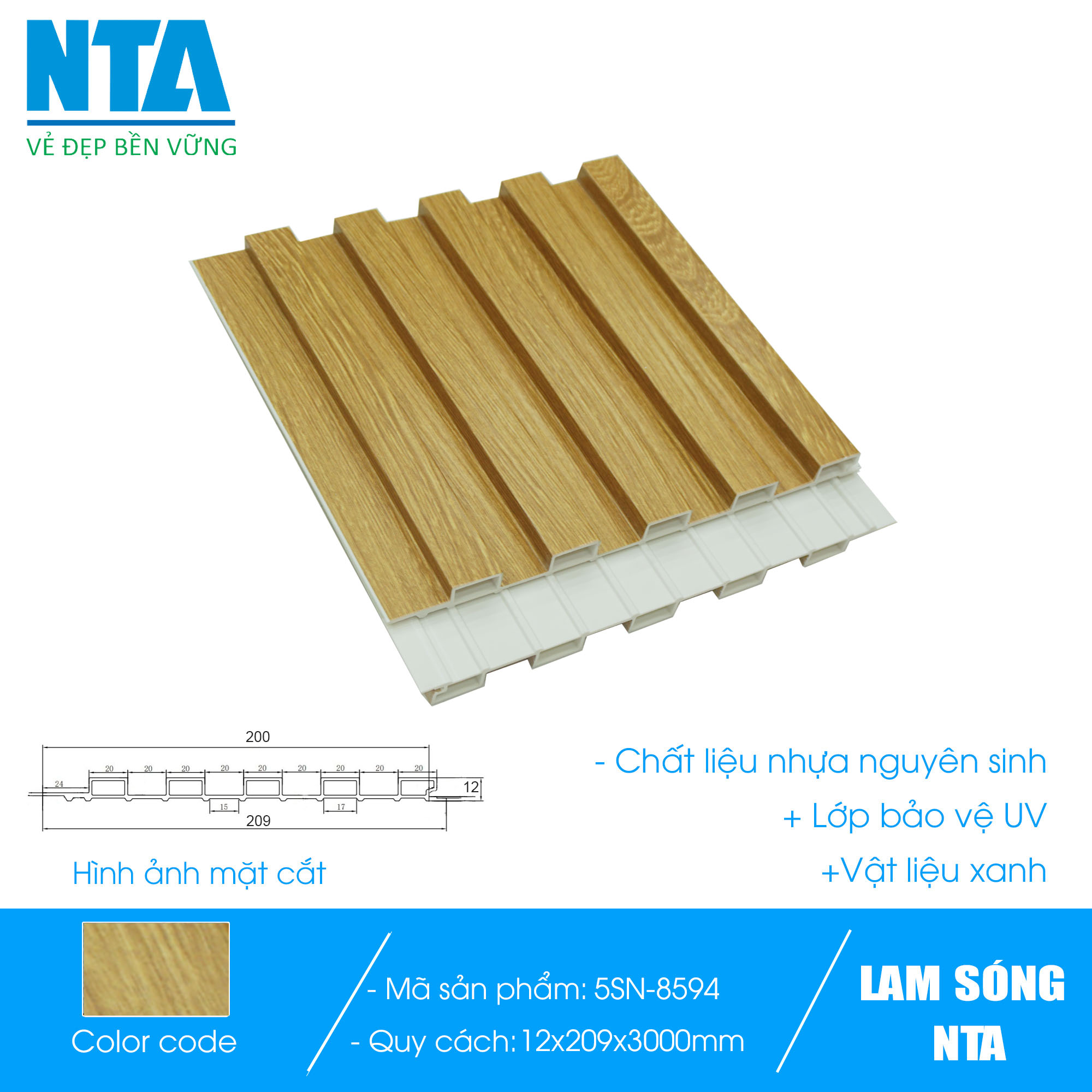 Lam 5 sóng nhỏ NTA 8594