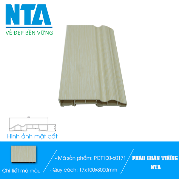 Phào chân tường 100 NTA - 60171