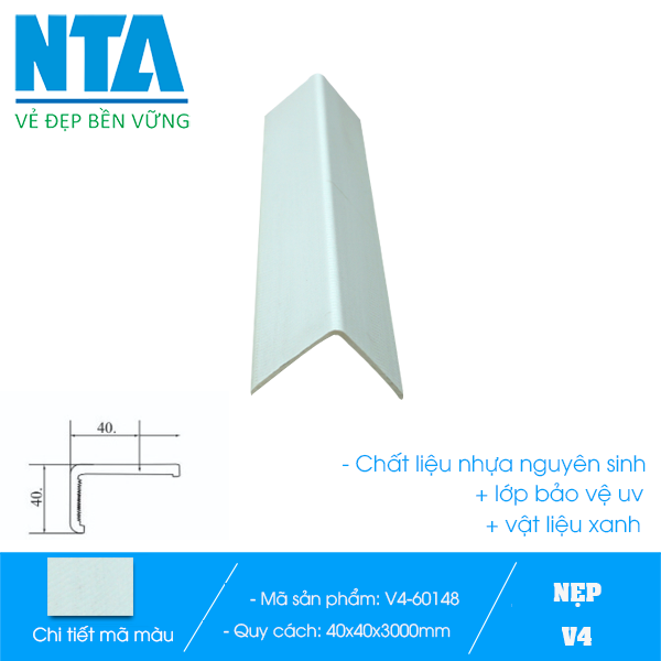 Nẹp trang trí V4- 60148