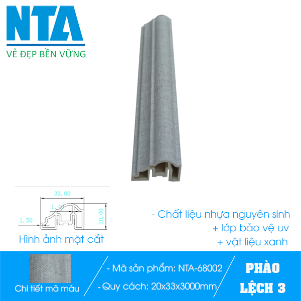 Phào lệch 3 NTA-68002