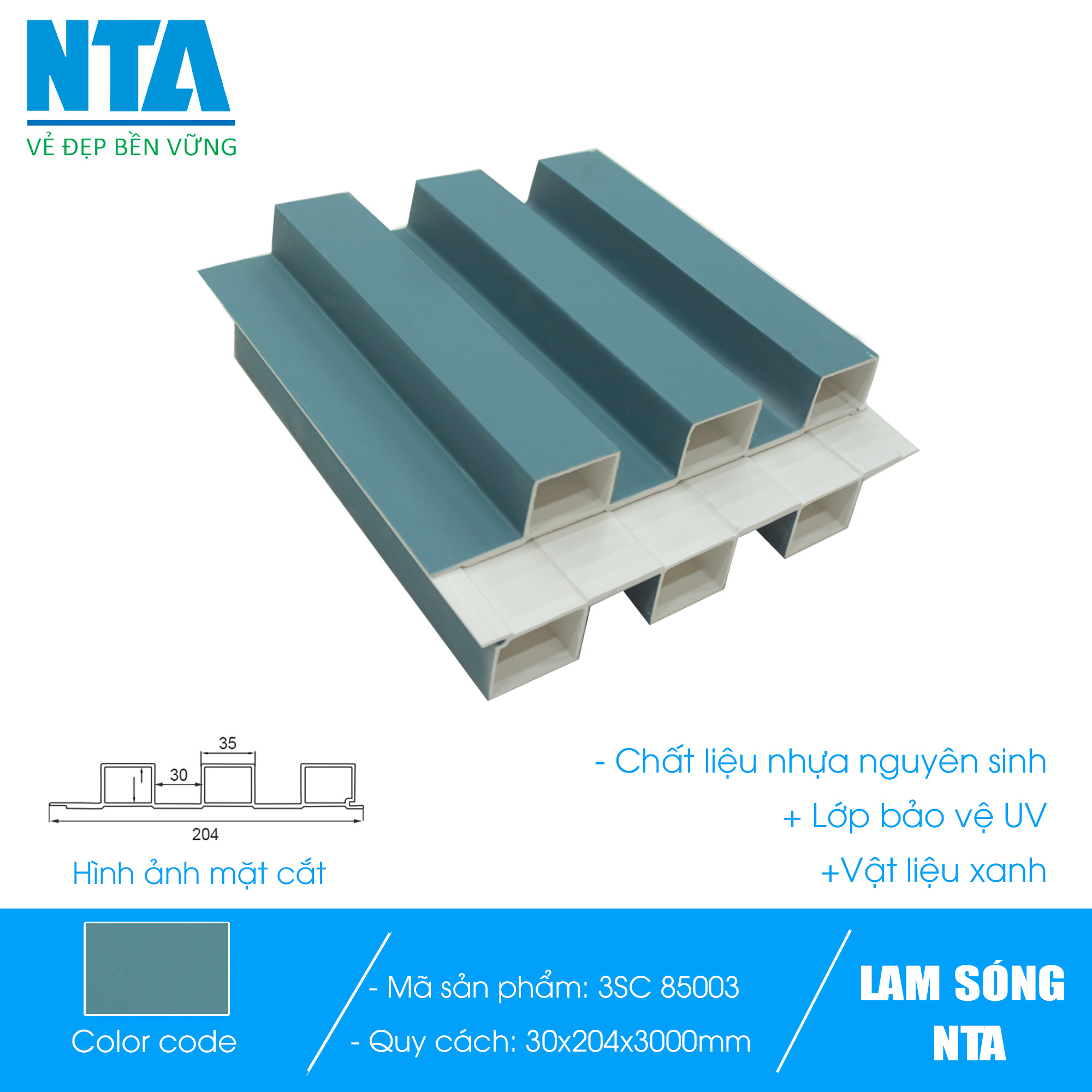 Lam 3 sóng cao NTA 85003